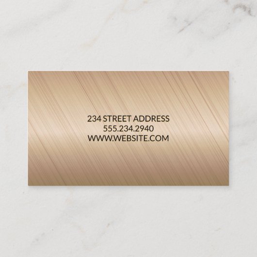 Abstracte lijnen geborsteld visitekaartje (Achterkant)