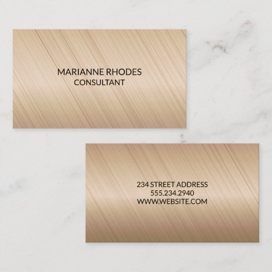 Abstracte lijnen geborsteld visitekaartje (Voorkant / Achterkant)