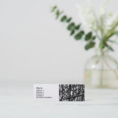 Abstracte lijnen - Goud Mini Visitekaartje (Staand voorkant)