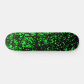 Abstracte lijnen - groen persoonlijk skateboard (Horizontaal)