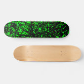 Abstracte lijnen - groen persoonlijk skateboard (Horizontaal)