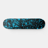 Abstracte lijnen - Hemelblauw Skateboard (Horizontaal)