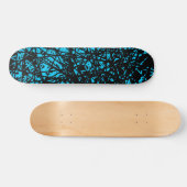 Abstracte lijnen - Hemelblauw Skateboard (Horizontaal)