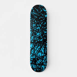 Abstracte lijnen - Hemelblauw Skateboard