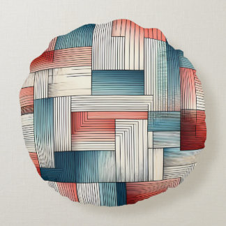 Abstracte lijnen in harmonie rond kussen