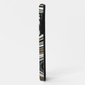 Abstracte lijnen in lichtbruin/beige/Turquoise Blu Case-Mate iPhone Case (Achterkant/links)