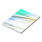Abstracte lijnen in zachte kleuren notitieblok (Linkerzijde)