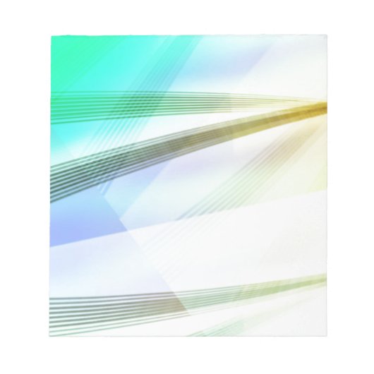 Abstracte lijnen in zachte kleuren notitieblok (Voorkant)