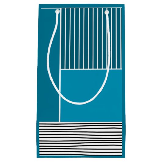 Abstracte lijnen klein cadeauzakje (Voorkant)