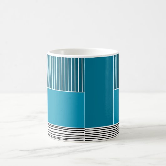 Abstracte lijnen koffiemok (Center)