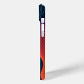Abstracte lijnen kunstpatroon Case-Mate iPhone case (Achterkant / Links)