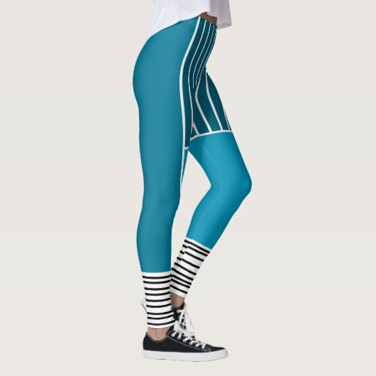 Abstracte lijnen leggings (Rechts)