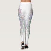 Abstracte lijnen leggings (Achterkant)