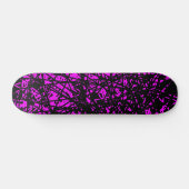 Abstracte lijnen - Magenta Persoonlijk Skateboard (Horizontaal)