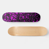Abstracte lijnen - Magenta Persoonlijk Skateboard (Horizontaal)