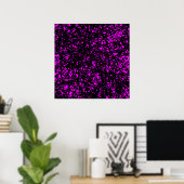 Abstracte lijnen - Magenta Poster (Thuiskantoor)