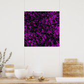 Abstracte lijnen - Magenta Poster (Keuken)