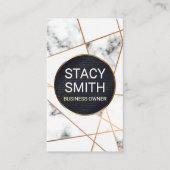 Abstracte lijnen | Marmer Visitekaartje (Voorkant)