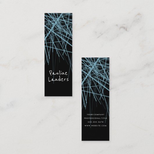 Abstracte lijnen mini visitekaartje (Voorkant / Achterkant)