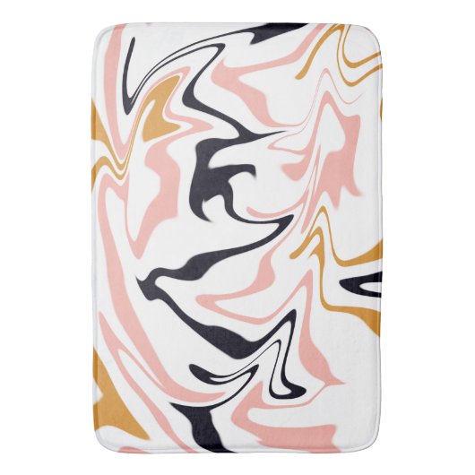 Abstracte lijnen modern badmat (Voorkant Verticaal)