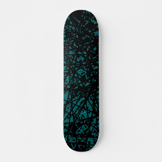 Abstracte lijnen - Moss Green Persoonlijk Skateboard (Voorkant)