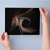 Abstracte lijnen op donker zonder tekst flyer (Hand)