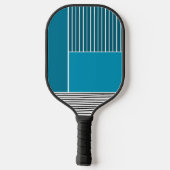 Abstracte lijnen pickleball paddle (Achterkant)