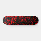 Abstracte lijnen - rood skateboard (Horizontaal)