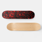 Abstracte lijnen - rood skateboard (Horizontaal)