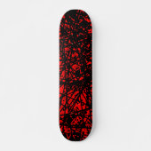 Abstracte lijnen - rood skateboard (Voorkant)