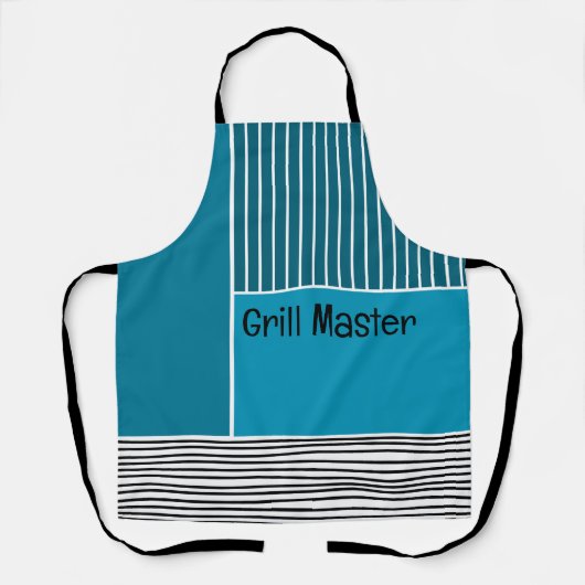 Abstracte lijnen schort (Voorkant)