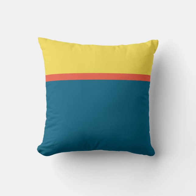 Abstracte Lijnen Secties Worp Kussen Cushion (Voorkant)