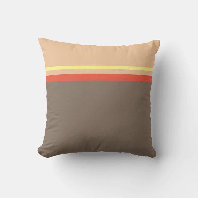 Abstracte Lijnen Secties Worp Kussen Cushion (Voorkant)