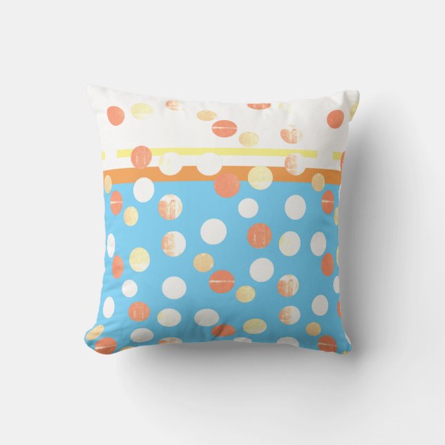 Abstracte Lijnen Secties Worp Kussen Cushion (Voorkant)