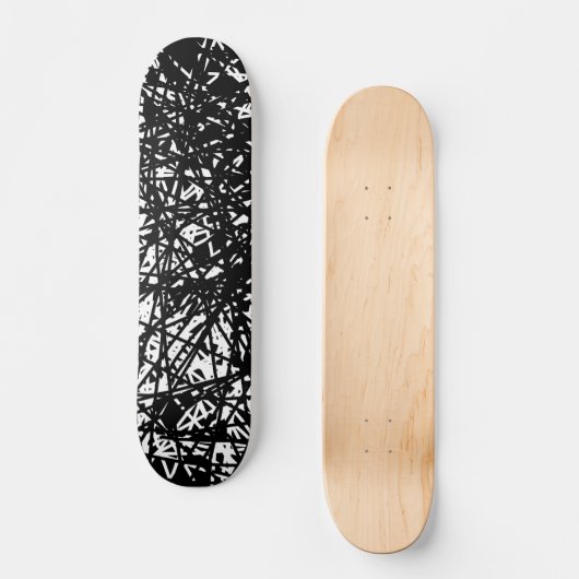 Abstracte lijnen skateboard (Voorkant)