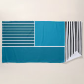 Abstracte lijnen strandlaken (Voorkant)