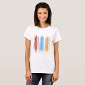 Abstracte lijnen t-shirt (Voorkant volledig)
