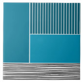 Abstracte lijnen tegeltje (Voorkant)