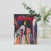 Abstracte lijnen, tekst bewerken briefkaart (Staand voorkant)