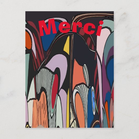 Abstracte lijnen, tekst bewerken briefkaart (Voorkant)