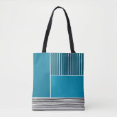 Abstracte lijnen tote bag (Voorkant)