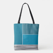 Abstracte lijnen tote bag (Achterkant)