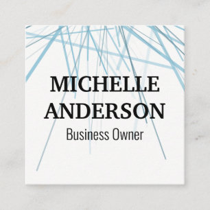 Abstracte lijnen vierkante visitekaartje