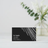 Abstracte lijnen visitekaartje (Staand voorkant)