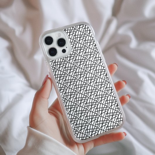 Abstracte lijnen voor zwart en wit Case-Mate iPhone case