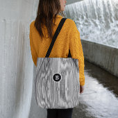 Abstracte lijnen voor zwart en wit tote bag