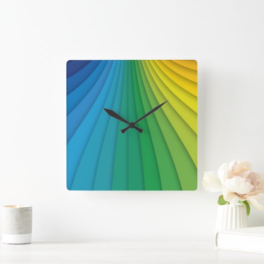 Abstracte lijnen wandklok (Huis)