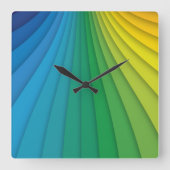 Abstracte lijnen wandklok (Voorkant)