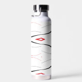 abstracte lijnen waterfles (Rechts)