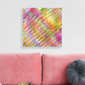 Abstracte lijnenkunst canvas afdruk (Insitu (Woonkamer))